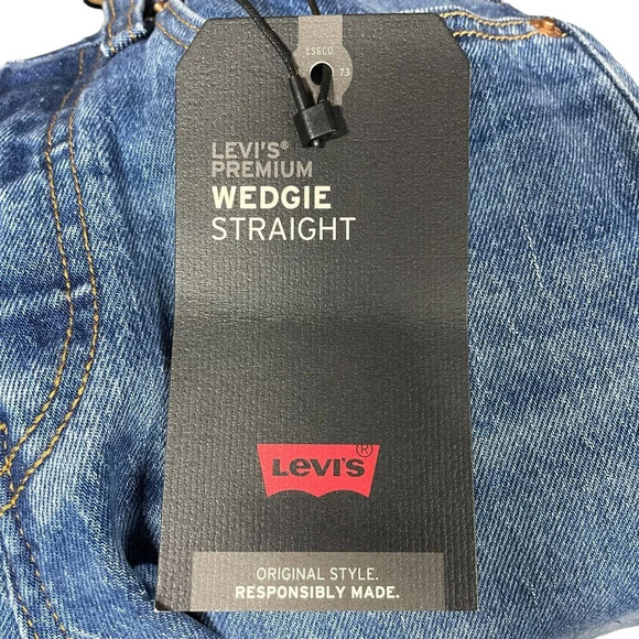 Levi's Wedgie Straight Jeans‎ Jive Sound Wash Size 24 - Picture 13 of 15